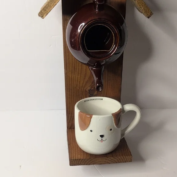 Rustic Wooden Handmade Bird Feeder Dog - Picture 4 of 16